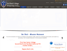 Tablet Screenshot of jaihindcollege.com